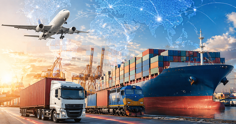 Logística internacional y red global de transporte